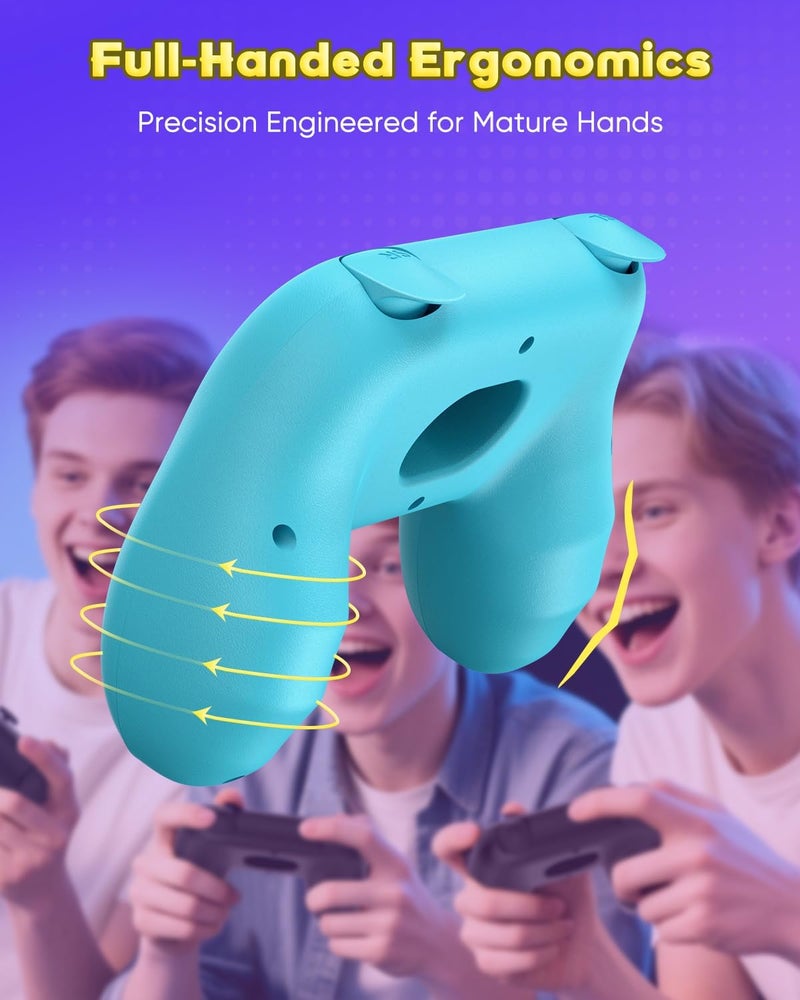 FYOUNG [Both for Switch 2 and 1] Hand Grips for Nintendo Switch 2/Switch Controllers, Comfortable Grip for Joycon 2&for Joy con Accessories, Ergonomic Handle Holder Reduces Hand Fatigue - Image 5